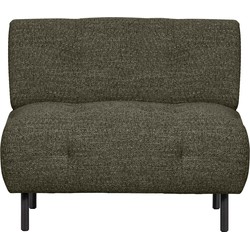 WOOOD Lloyd Fauteuil - Polyester - Groen Melange - 75x90x90