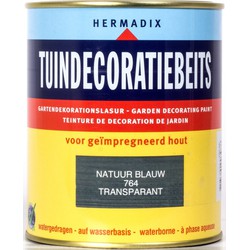 Tuindecoratiebeits 764 natuur blauw 750 ml - Hermadix