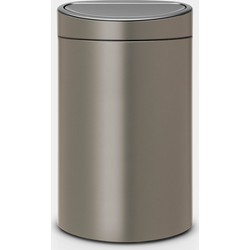 Touch Bin New Recycle afvalemmer, 23/10 liter, kunststof binnenemmer - Platinum