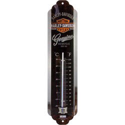 Nostalgic Art Binnen/buiten thermometer - Harley-davidson - Zwart - Buitenthermometers