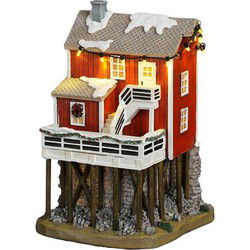 House on stilts battery operated l14,5xb13,5xh22cm