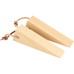 Nordix Deurstopper - Hout - Set van 2 - Deurvastzetter - Deurwig - Beige