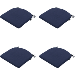 Madison -  Zitkussen Panama indigo - Ca. 46x48 cm - Set van 4