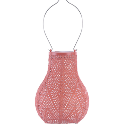 Lumiz - Solar Lampion Ikat Bulb - 16 cm - Oranje