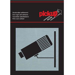 Route Alu Picto 80x80 mm camerabewaking