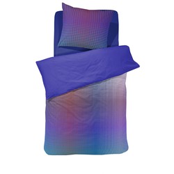 Damai Dekbedovertrek Katoen Satijn Rainbow - violet 140x200/220cm