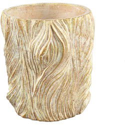 PTMD Bloempot Alexio - 30x30x30 cm - Cement - Creme