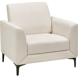 Beliani FENES - Fauteuil-Beige-Polyester