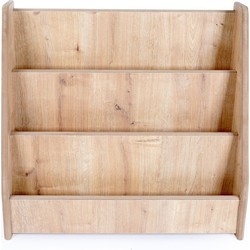 Kinderboekenkast in eiken decor H59 cm - MAEL