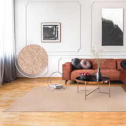 Laagpolig Vloerkleed Barnova Gemeleerd - Beige - 240x330 cm