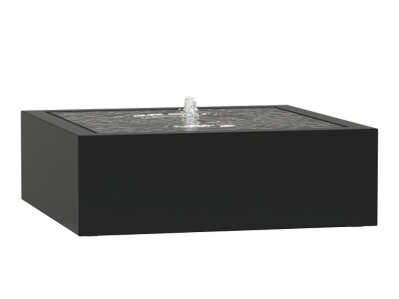 Adezz Watertafel met fontein vierkant van aluminium 120 x 120 x 40 cm - 