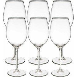 Wijnglazen set Lina - 12x - voor rode en witte wijn - 41 CL - 54 CL - Wijnglazen