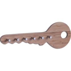 Sleutelrekje sleutelvorm bruin 35 cm - Sleutelkastjes