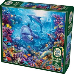 Cobble Hill Cobble Hill puzzle 1000 pieces - Dolphins at play