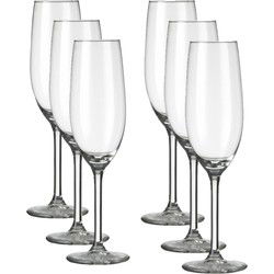 Royal Leerdam Champagneglazen Esprit - 6 stuks - glas - 210 ml - Champagneglazen