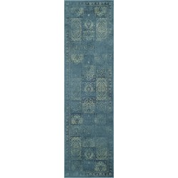 Safavieh Traditional Indoor Woven Area Rug, Vintage Collection, VTG127, in Turquoise & Multi, 66 X 244 cm