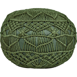 AADHI - Buitenpoef - Groen - 50 x 50 cm - Synthetisch materiaal