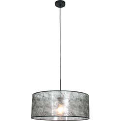 Steinhauer hanglamp Sparkled light - zwart - metaal - 50 cm - E27 fitting - 8152ZW