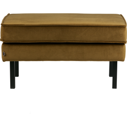 BePureHome Rodeo hocker op poten - Velvet - Honing Geel - 45x84x54