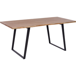 Beliani JAIPUR - Eettafel-Lichte houtkleur-Acaciahout