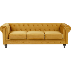 CHESTERFIELD - Chesterfield bank - Mosterdgeel - Fluweel