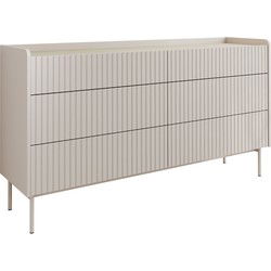 Meubella - Ladekast Livako - Beige - 153 cm