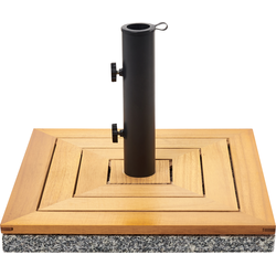 Beliani CECCANO - Accessoires voor parasols-Bruin-Berkenhout
