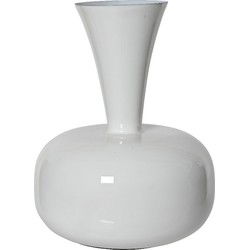 Vaas ijzer d17h23 cm wit