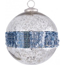 PTMD - Christmas Denim blue Glass ball m