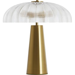 Light&living Tafellamp 2L Ø50x51 cm FUNGO glas helder+goud