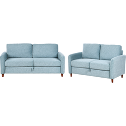 Beliani MARE - Zitgroep-Blauw-Polyester