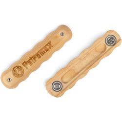 Houten handvat voor smeedijzeren pan
