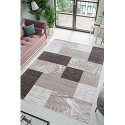 Jaden Modern Bruin vloerkleed - Laagpolig - 200 X 290 CM