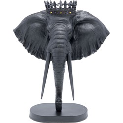 Kare Decofiguur Elephant Royal Black 57cm