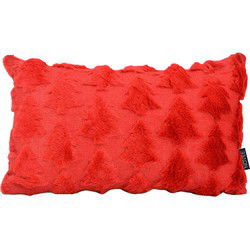 Sierkussen Furry XMAS Tree Rood | 30 x 50 cm | Polyester