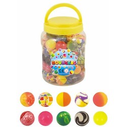 72 STuks - Stuiterballen - Mix Stuiterballen - Ø3.5 Cm - In Pot - Uitdeelcadeautjes - Traktatie voor kinderen - Jongens - Meisjes