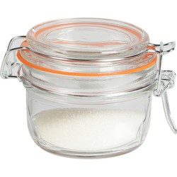 Urban Living Weckpot/inmaakpot - 140 ml - glas - beugelsluiting - D9 x H7 cm - Weckpotten