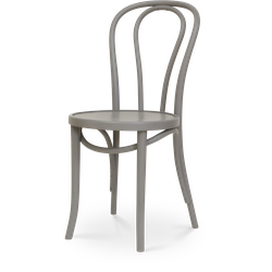 Vienna Thonet No. 18 houten bistrostoel grijs