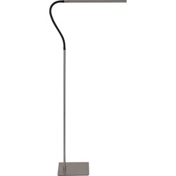 Moderne Vloerlamp - Mexlite - Glas - Modern - LED - L: 18cm - Voor Binnen - Woonkamer - Eetkamer - Zilver