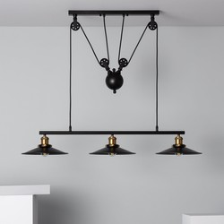 Hanglamp | Pusoka| Zwart | Industrieel | Eetkamer | Woonkamer | Slaapkamer