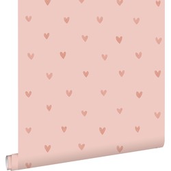 ESTAhome behang hartjes roze - 0.53 x 10.05 m - 139768