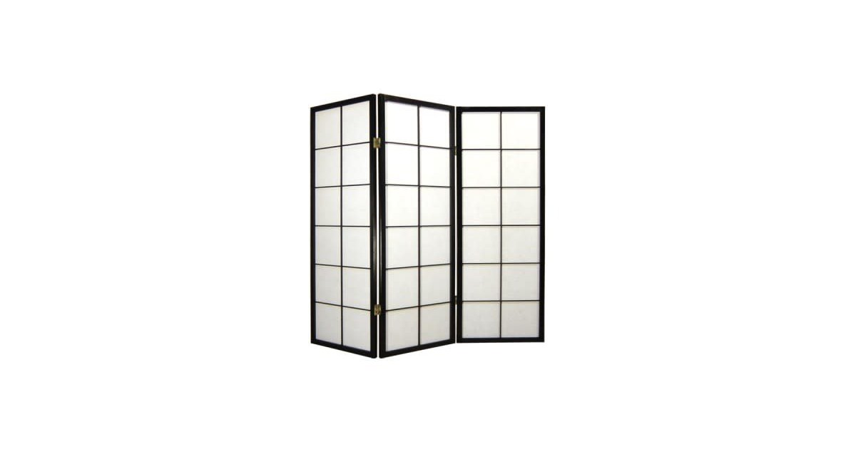 Fine Asianliving Japanese Room Divider L135cmxH130cm Shoji Rice Paper