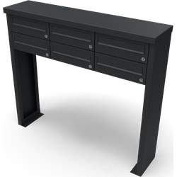 Multibox brievenbus 3 breed 2 hoog zwart