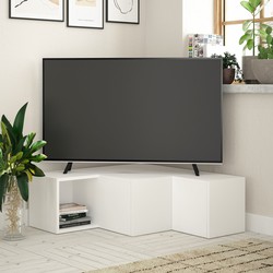 TV Meubel Compact Wit Melamine 90x32x92 cm